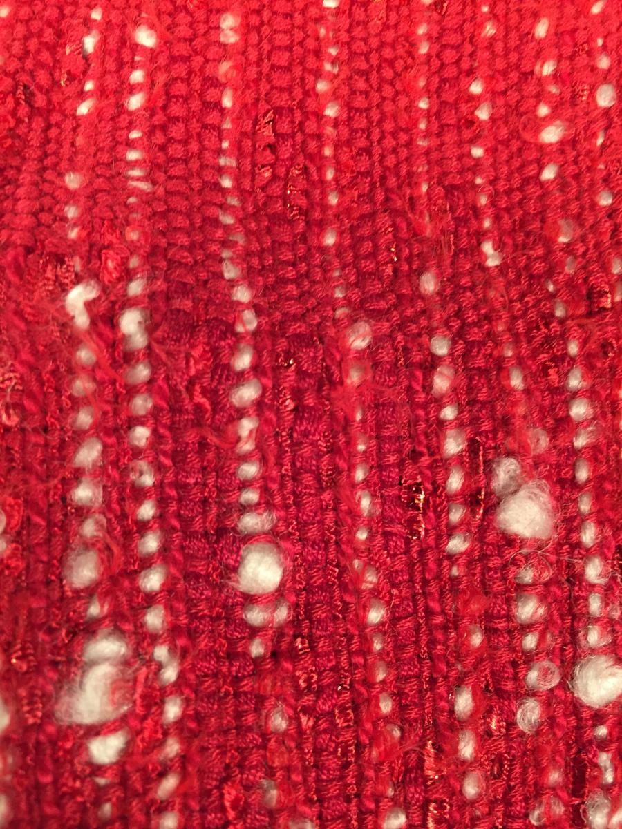 Funky Fringe Scarf - Red Bandanna picture