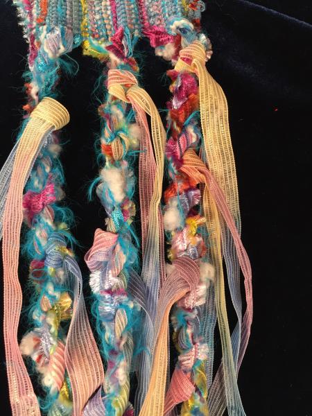 Funky Fringe Scarf - Turquoise picture