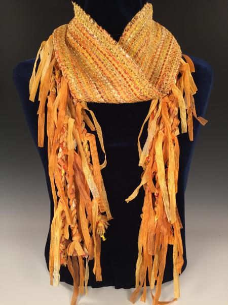 Funky Fringe Scarf - Mango picture