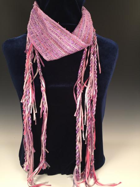 Funky Fringe Scarf - Lilac picture