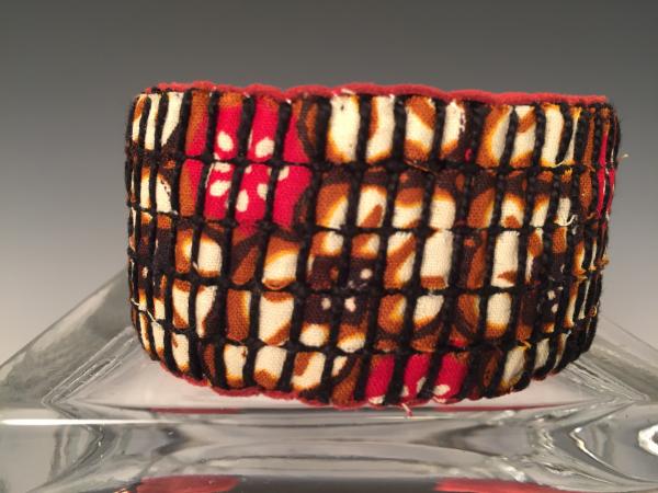 1 1/2" Wide Cuff Bracelet - Floral Batik picture