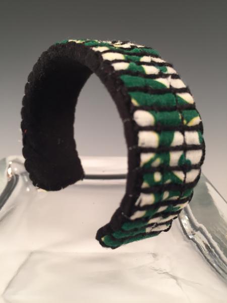 Narrow Cuff Bracelet - Green Batik picture