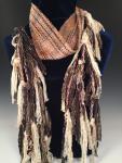 Funky Fringe Scarf - Mushroom