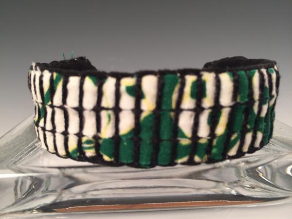 Narrow Cuff Bracelet - Green Batik picture