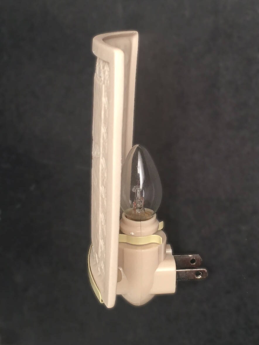 Night Light - Porcelain Lithophane "Sloth" animal, nursery, cute themed wall plug in accent lamp picture