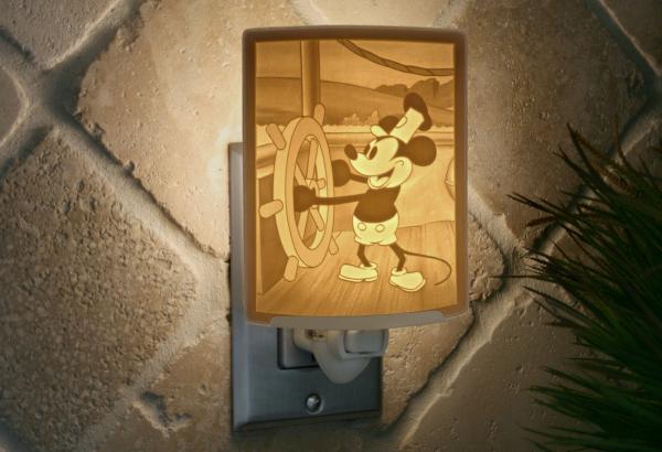 Night Light - Porcelain Lithophane "Steamboat Willie" picture
