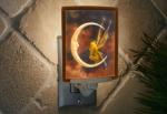 Fairy Night Light - Porcelain Lithophane "Fairy Moon" Colored fantasy, moon, fairy themed plug in accent light