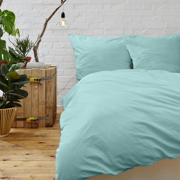 Cypress Linen Collection 1800 Series 3-Piece Aqua Duvet Sets picture