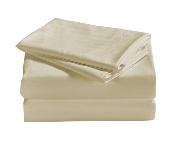 Dobby Stripe Collection 1800 Series 6 Piece Cream Premium Sheet Sets picture