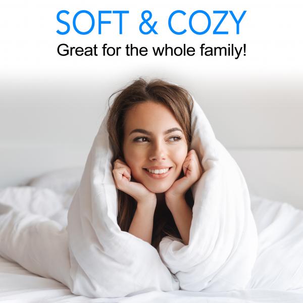 Super Soft Oversized Lightweight White Down Alternative Comforter picture