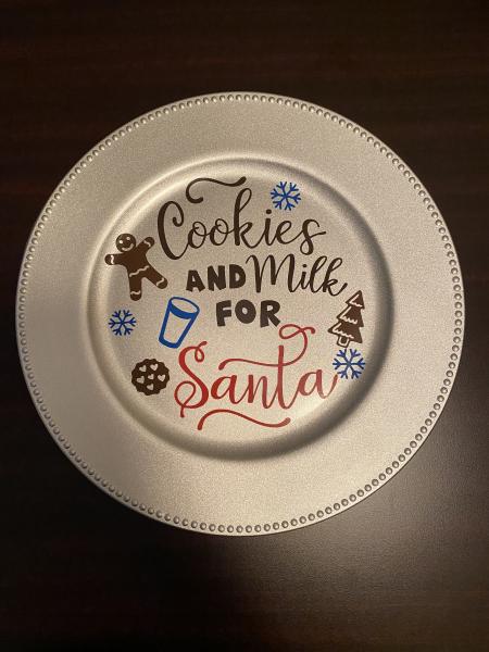 Santa plate picture