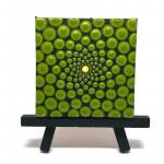 Moss Green Mandala Painting