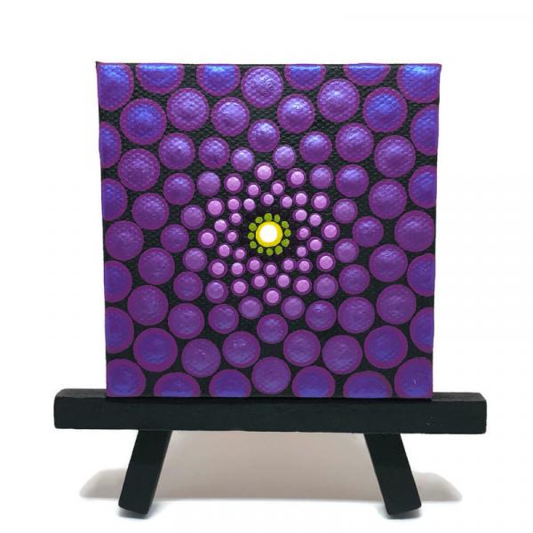 Glistening Purple Mandala Painting