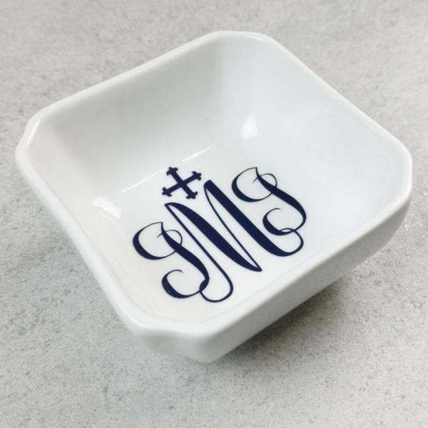 Rosary Holder Bowl - Trinket Bowl - Ring Bowl Dish - Customizable - Monogram - Initials - Catholic picture