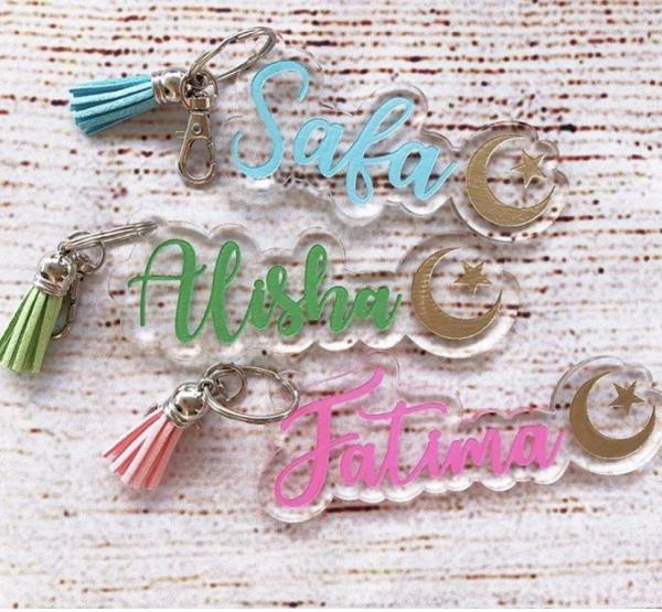 Name Clear Acrylic Keychains picture