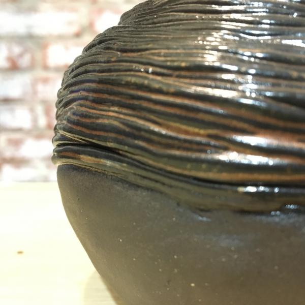 Coil Pinch Pot with Ancient Copper Glaze picture