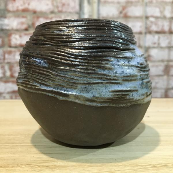 Coil Pinch Pot with Twilight Blue Glaze picture