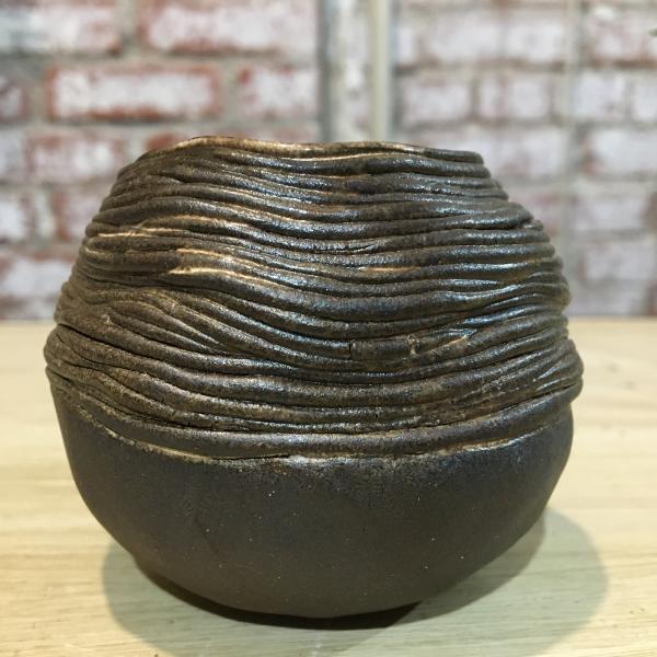 Coil Pinch Pot with Buttercream Glaze picture