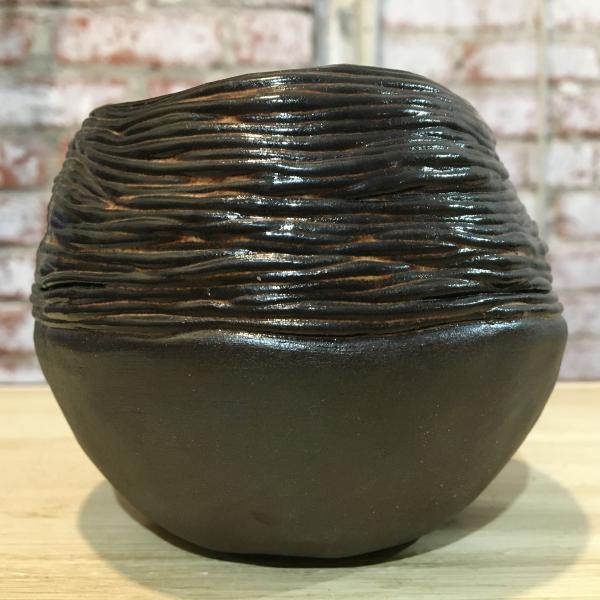 Coil Pinch Pot with Ancient Copper Glaze picture