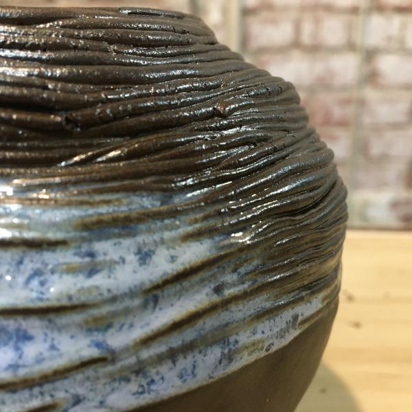 Coil Pinch Pot with Twilight Blue Glaze picture