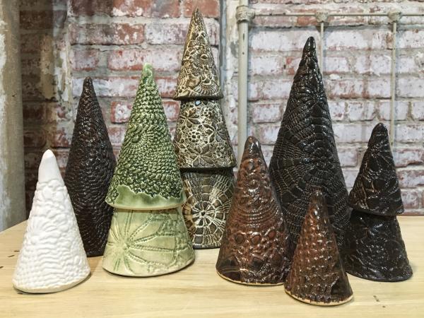 Set of 4 Ceramic Trees picture