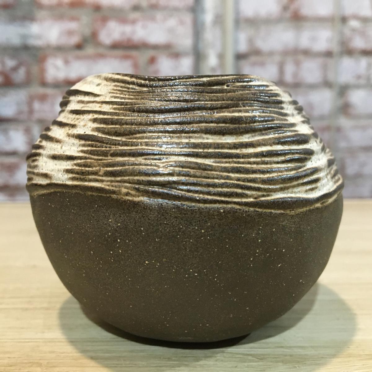 Coil Pinch Pot with Buttercream Glaze picture