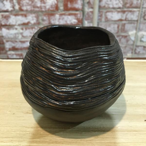 Coil Pinch Pot with Ancient Copper Glaze picture