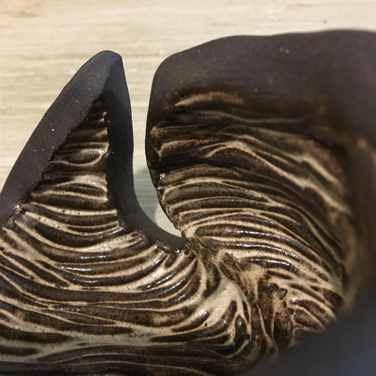 Small Coil Vessel with Buttercream Glaze picture