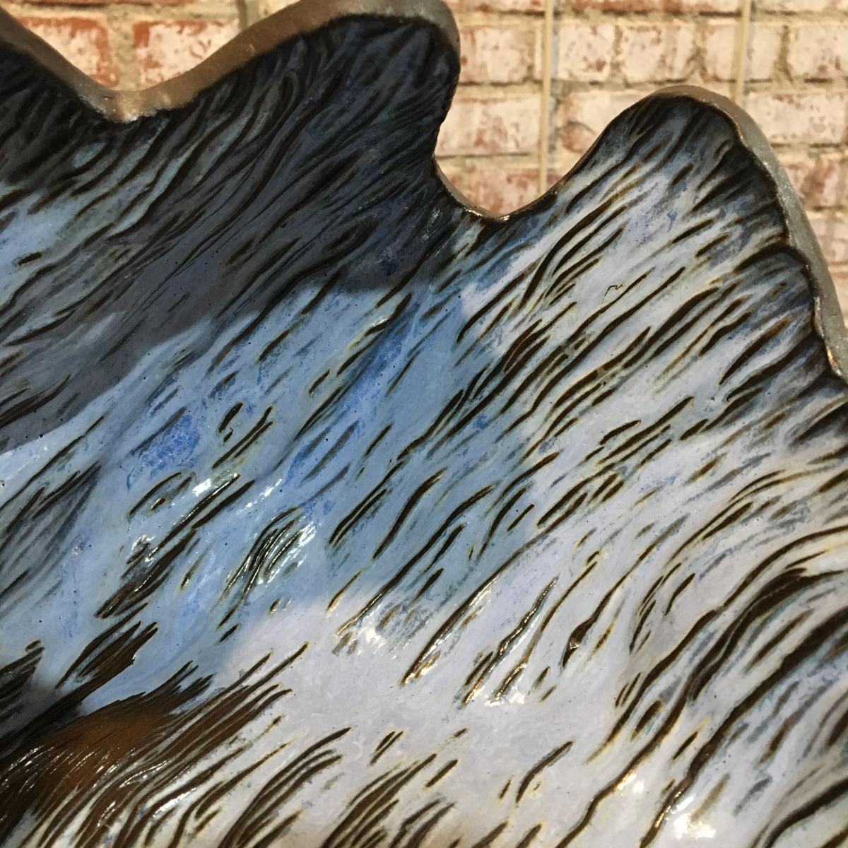 Large Coil Vessel with Twilight Blue Glaze picture