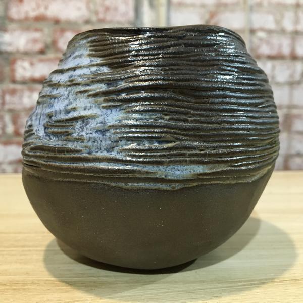 Coil Pinch Pot with Twilight Blue Glaze picture