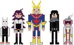 My Hero Academia Teachers themed counted cross stitch kit