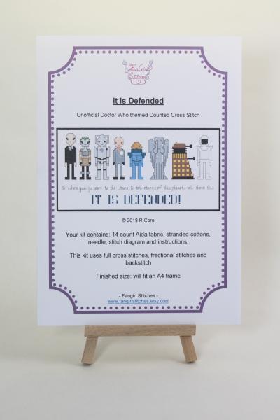 It Is Defended counted cross stitch kit picture