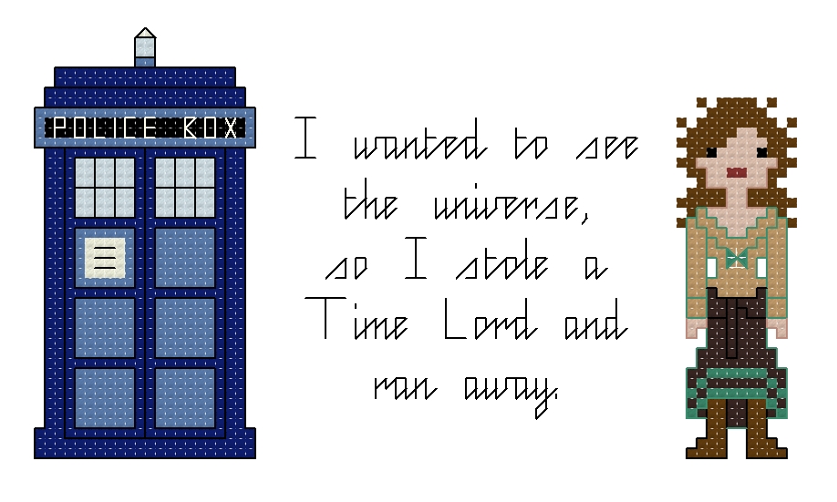 The Doctor’s Wife counted cross stitch kit picture