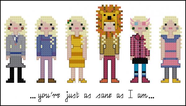 Luna Lovegood themed counted cross stitch kit