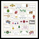 Christmas Alphabet counted cross stitch kit