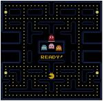 Pacman themed counted cross stitch kit