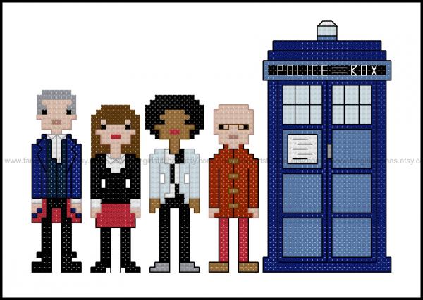 SALE! 12th Doctor counted cross stitch kit picture