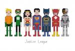 Justice League themed counted cross stitch kit