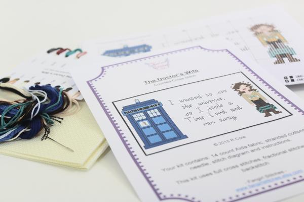 The Doctor’s Wife counted cross stitch kit picture