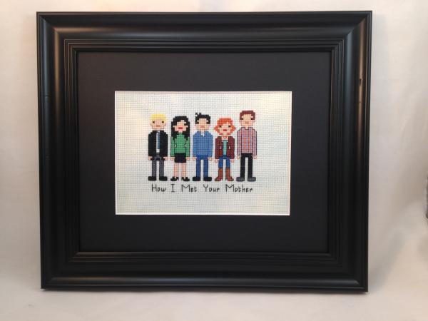 SALE! How I Met Your Mother themed counted cross stitch kit picture