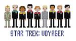 Star Trek Voyager themed counted cross stitch kit