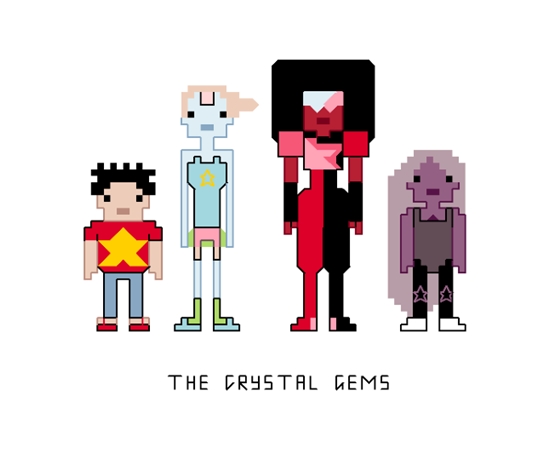 Steven Universe themed counted cross stitch kit picture