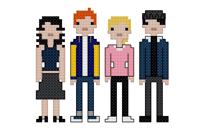 SALE! Riverdale themed counted cross stitch kit picture