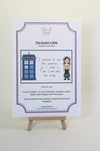 The Doctor’s Wife counted cross stitch kit picture