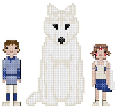 Studio Ghibli: Princess Mononoke themed counted cross stitch kit picture