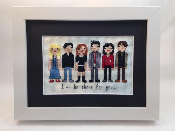 Friends themed counted cross stitch kit picture