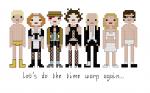 Rocky Horror Picture Show themed counted cross stitch kit