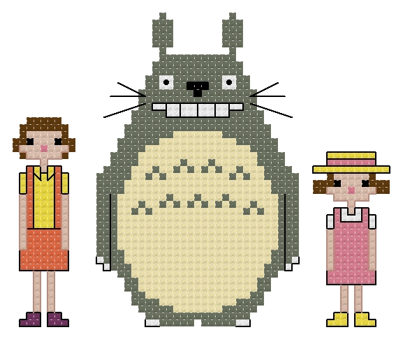 Studio Ghibli: My Neighbour Totoro themed counted cross stitch kit picture