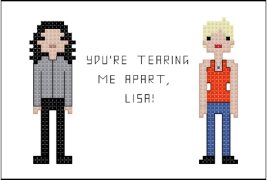 The Room: Tearing Me Apart themed counted cross stitch kit