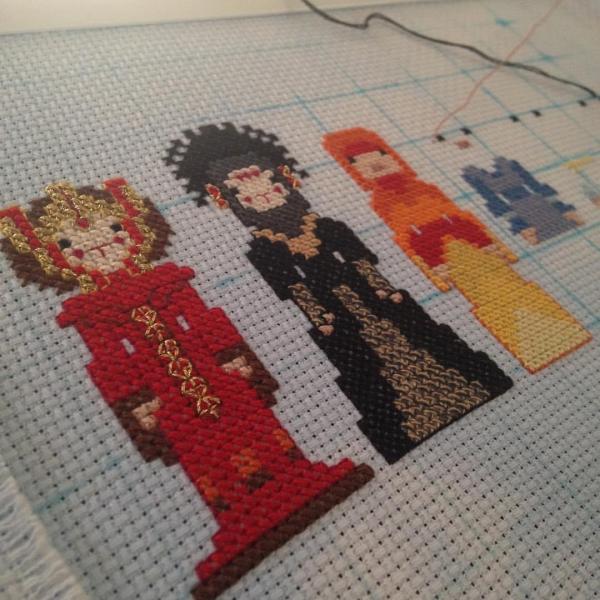 Amidala Episode 1 themed counted cross stitch kit picture